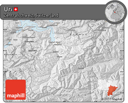 Silver Style Map of Uri