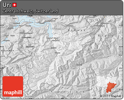Silver Style Map of Uri