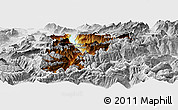 Physical Panoramic Map of Uri, lighten, desaturated