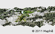 Satellite Panoramic Map of Uri, semi-desaturated