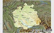 Physical 3D Map of Zürich, darken