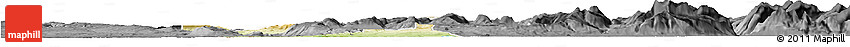 Physical Horizon Map of Zürich, darken, desaturated