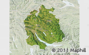 Satellite Map of Zürich, lighten