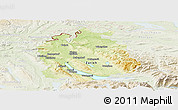Physical Panoramic Map of Zürich, lighten