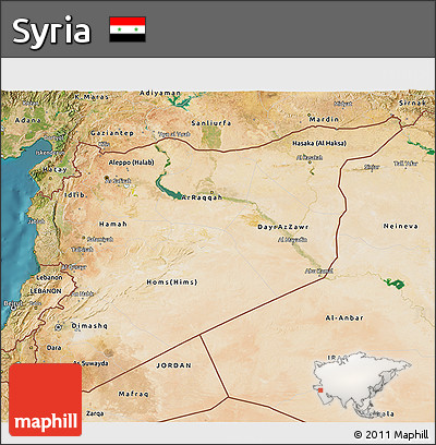 Satellite 3D Map of Syria