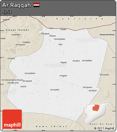 Classic Style Map of Ar Raqqah