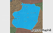 Political Map of Ar Raqqah, darken, semi-desaturated