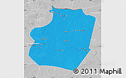 Political Map of Ar Raqqah, lighten, desaturated