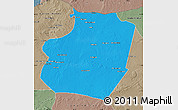 Political Map of Ar Raqqah, semi-desaturated