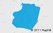 Political Map of Ar Raqqah, single color outside