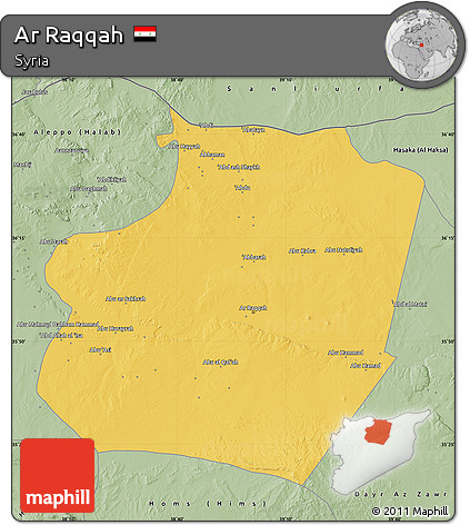 Savanna Style Map of Ar Raqqah