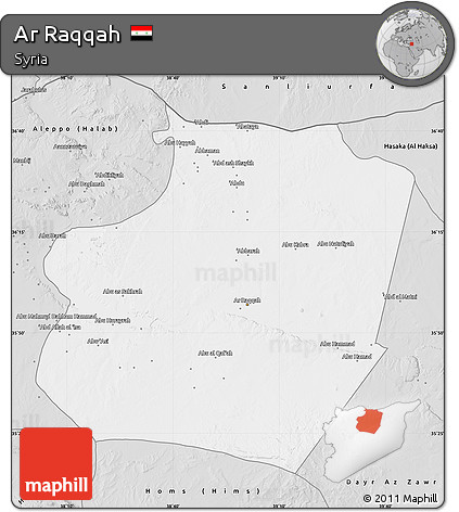Silver Style Map of Ar Raqqah