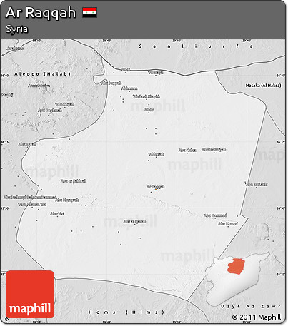 Silver Style Map of Ar Raqqah
