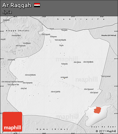 Silver Style Map of Ar Raqqah