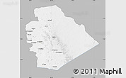 Gray Map of As Suwayda, single color outside