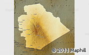 Physical Map of As Suwayda, darken