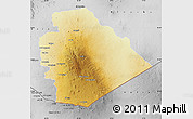 Physical Map of As Suwayda, desaturated