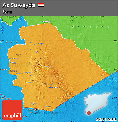Political Map of As Suwayda