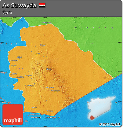 Political Map of As Suwayda