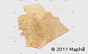 Satellite Map of As Suwayda, cropped outside