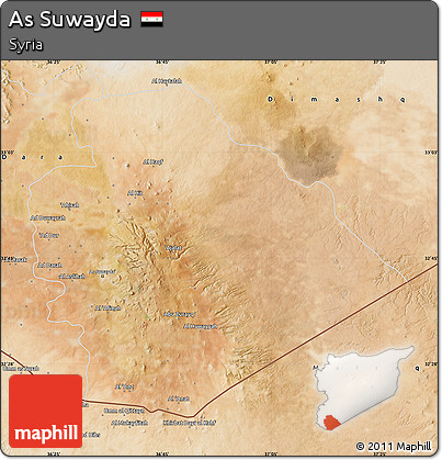 Satellite Map of As Suwayda
