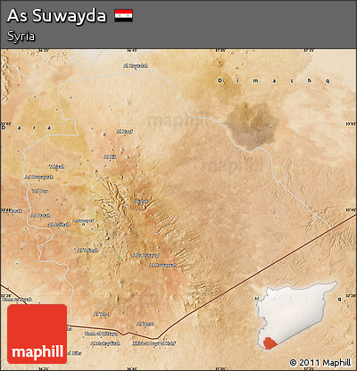 Satellite Map of As Suwayda