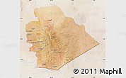 Satellite Map of As Suwayda, lighten