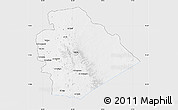 Silver Style Map of As Suwayda, single color outside