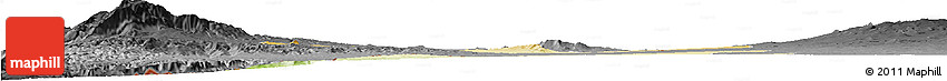 Physical Horizon Map of Dara, darken, desaturated