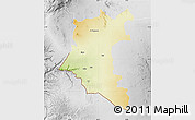 Physical Map of Dara, lighten, desaturated