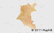 Satellite Map of Dara, single color outside