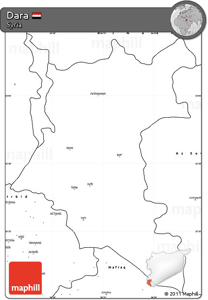 Blank Simple Map of Dara