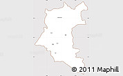 Classic Style Simple Map of Dara, cropped outside