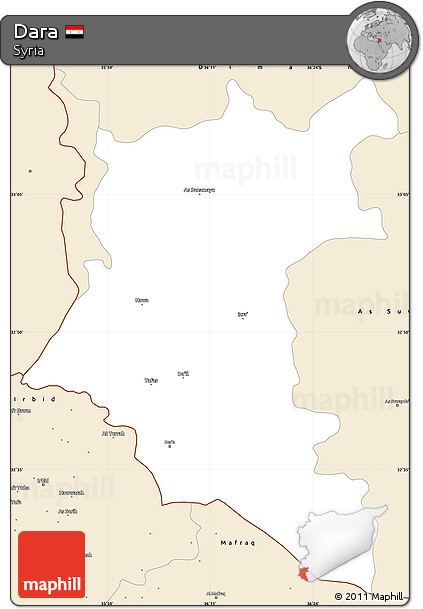Classic Style Simple Map of Dara