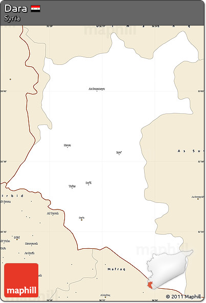 Classic Style Simple Map of Dara