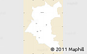Classic Style Simple Map of Dara, single color outside