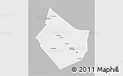 Gray 3D Map of Dayr Az Zawr, single color outside