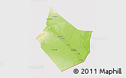 Physical 3D Map of Dayr Az Zawr, cropped outside