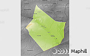 Physical 3D Map of Dayr Az Zawr, darken, desaturated