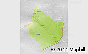 Physical 3D Map of Dayr Az Zawr, lighten, desaturated