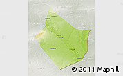 Physical 3D Map of Dayr Az Zawr, lighten, semi-desaturated