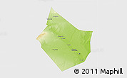 Physical 3D Map of Dayr Az Zawr, single color outside