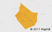 Political 3D Map of Dayr Az Zawr, single color outside