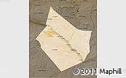 Satellite 3D Map of Dayr Az Zawr, darken