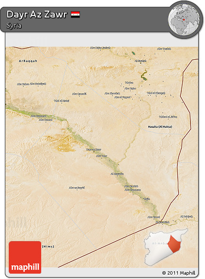 Satellite 3D Map of Dayr Az Zawr