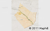 Satellite 3D Map of Dayr Az Zawr, lighten, semi-desaturated