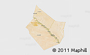 Satellite 3D Map of Dayr Az Zawr, single color outside