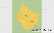 Savanna Style 3D Map of Dayr Az Zawr, single color outside