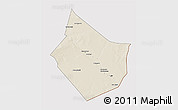Shaded Relief 3D Map of Dayr Az Zawr, cropped outside
