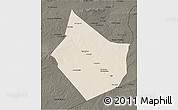 Shaded Relief 3D Map of Dayr Az Zawr, darken